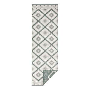 Malibu zöld-krémszínű kültéri szőnyeg, 250 x 80 cm - NORTHRUGS kép