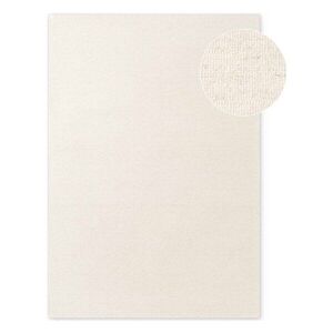 Krémszínű kézi szövésű gyapjú szőnyeg 140x200 cm Puristic Knots – Elle Decoration kép