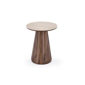 Lerakóasztal, 45 cm, travertin / dió - DIABLESSE - Butopêa kép