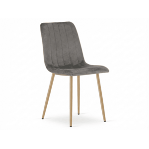 Szürke bársonyszék LAVA PEWTER GREY kép