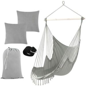 Gardlov 27387 függő hintaszék párnákkal 220 × 100 cm, szürke kép