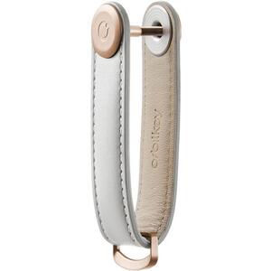 ORBITKEY Key Organizer Leather 2.0 - Stone with Grey Stitching kép