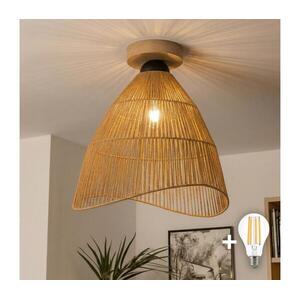 Brilagi - LED felületre szerelt csillár CERIA BOHO 1xE27/40W/230V átm. 70 cm barna/tölgy BG3985+EG781103 kép