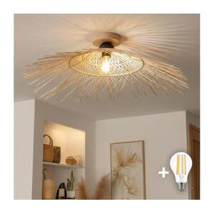 Brilagi - LED felületre szerelhető csillár CERIA BOHO 1xE27/40W/230V átm. 100 cm bambusz/tölgy BG3985+EG781125 kép