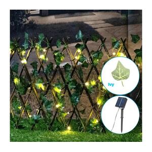 B.V. - LED napelemes lánc 56 LED, 2x0, 4m, IP65, meleg fehér, borostyán B1020137K kép